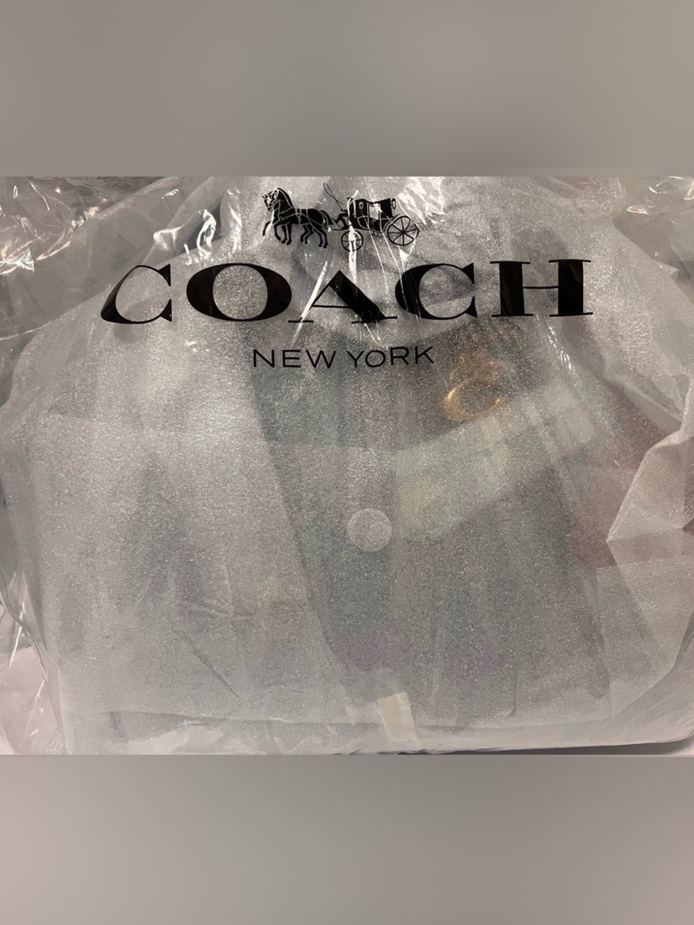 Coach Light Blue Denim Satchel with Red Heart Charm - Picture 3 of 3